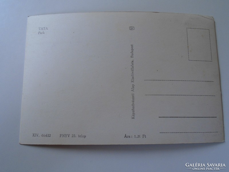 D190294  Régi képeslap - TATA  Park - 1960's