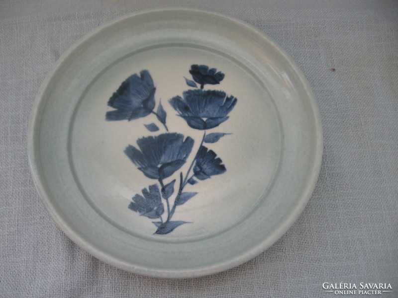 Gyűjtői bonanikás Aberle kanadai kerámia stúdió katángkóró tányér