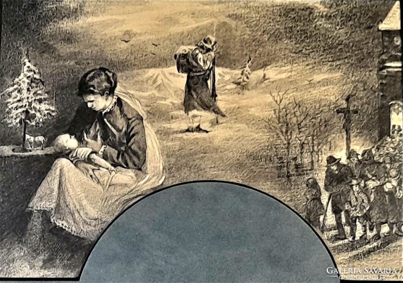 Komjáti-Wanyerka Gyula: "Háború" grafika (1916)