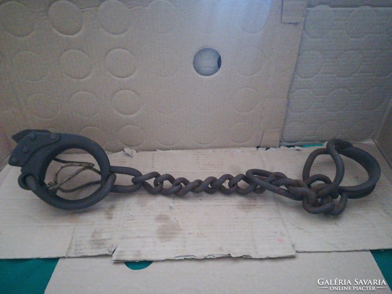 Antique wrought iron shackle
