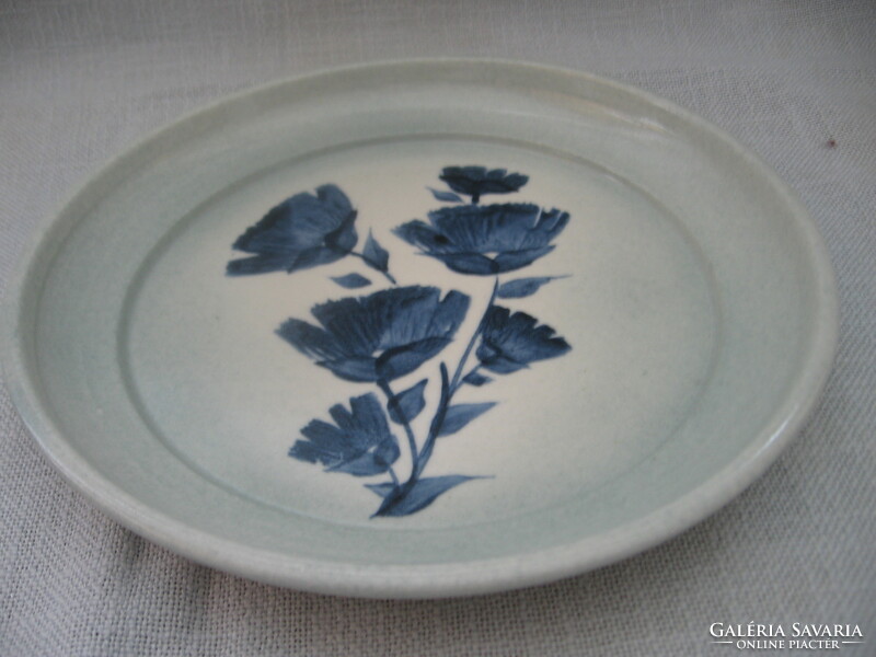Gyűjtői bonanikás Aberle kanadai kerámia stúdió katángkóró tányér