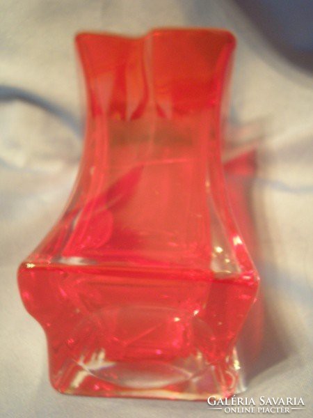 M1-12 original art deco ruby red antique unique vase rarity