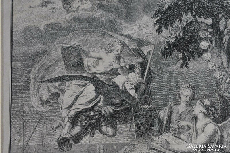 Baroque engraving, Bernard Picard, 1720