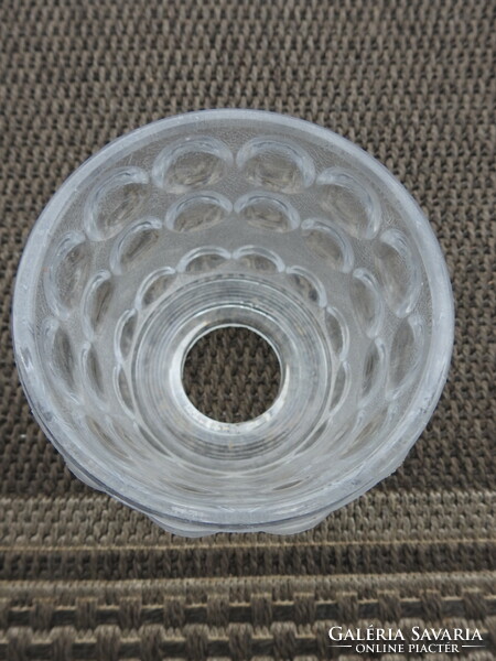 Mid century thick bubble pattern glass lamp shade