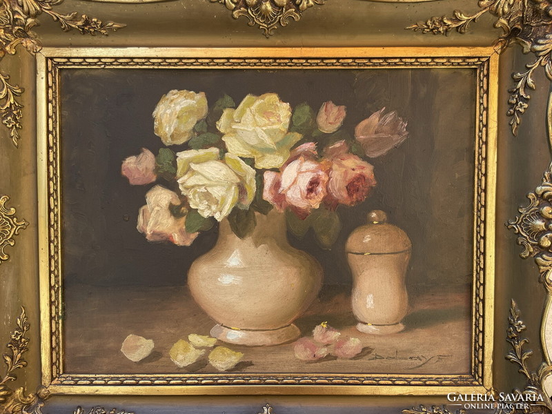 Dabay f: table still life with roses