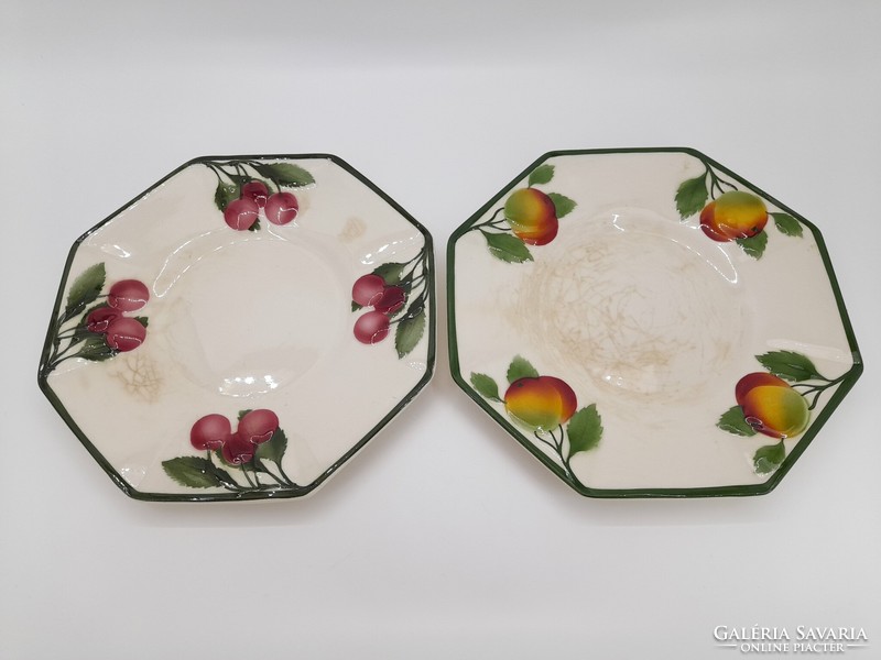 Villeroy & Boch, antik, fajansz süteményes tányérok, 6 db