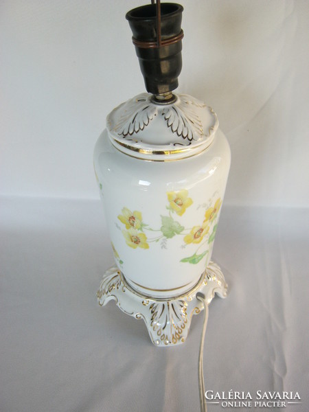 Drasche porcelain yellow flower lamp