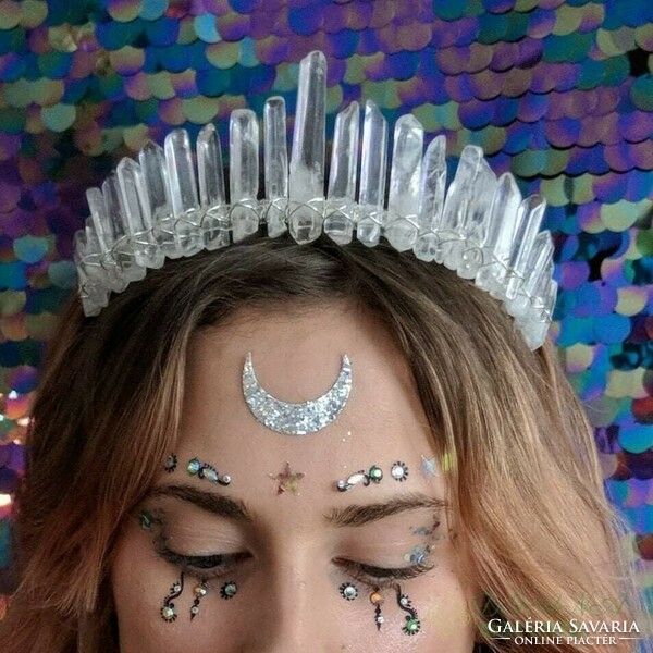 Cosplay Crystal Crown Headdress Tiara Handmade Hair Ornament Headband Headband