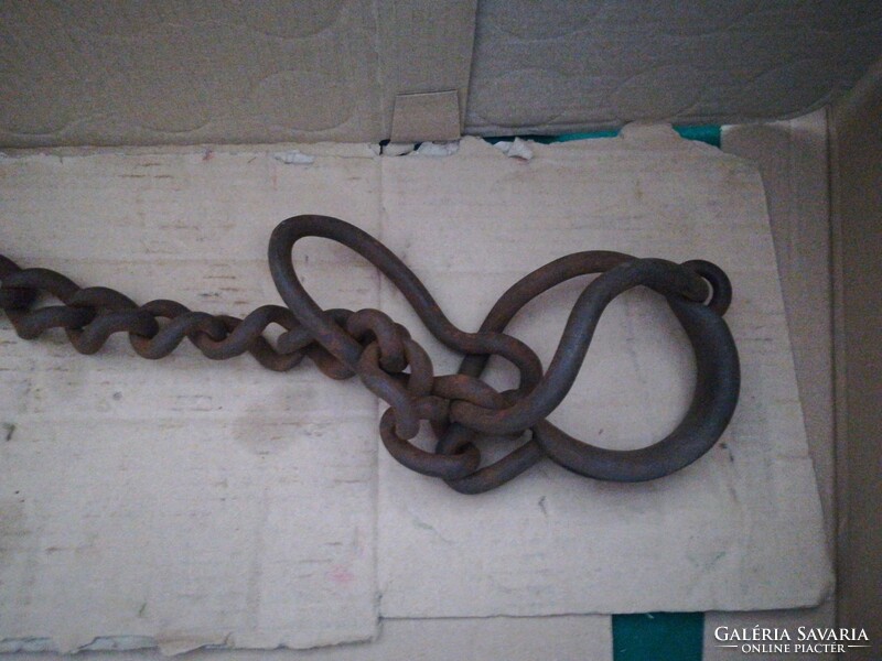 Antique wrought iron shackle