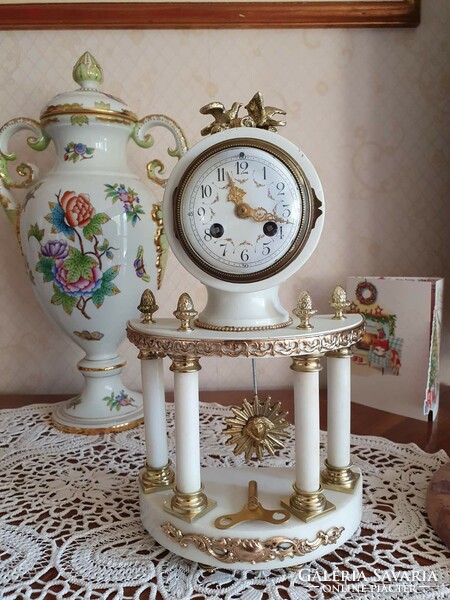 Restored antique table, furniture or fireplace clock