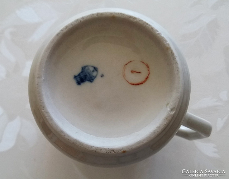Zsolnay nefelejcses porcelán bögre csésze 9,5 cm
