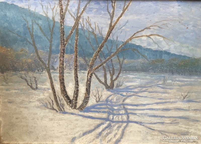 Gusztáv Hénel - winter landscape