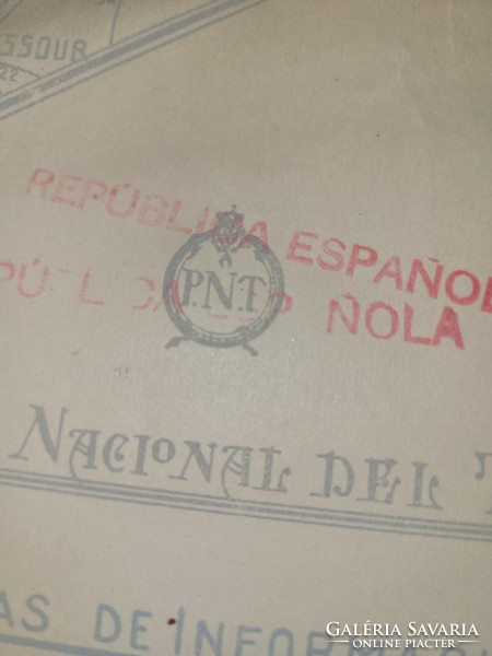 Old Spanish map with beautiful writing