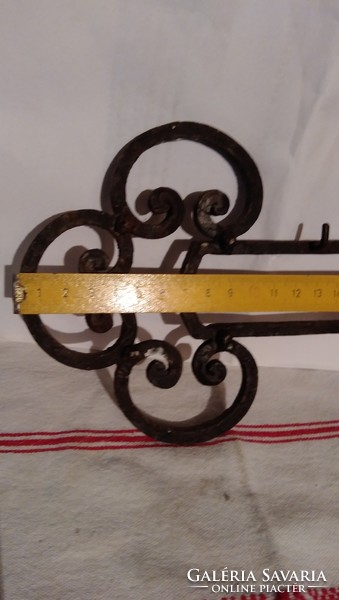 Antique wrought iron keychain 35 cm long 14 cm high