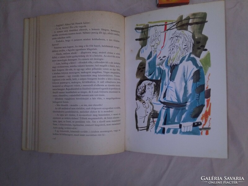 Mark Twain: Koldus és királyfi - retro ifjúsági könyv Kass János rajzaival