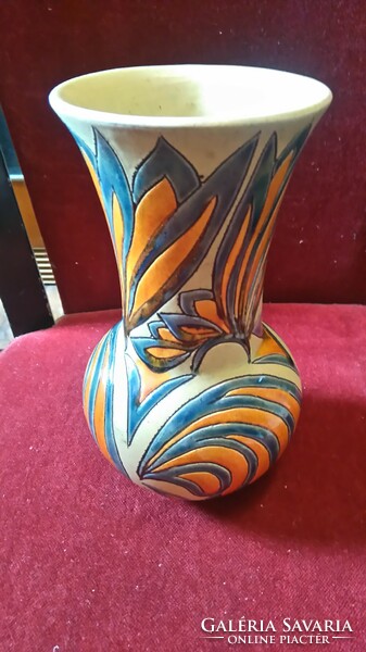 Extremely rare decor Austrian Jugendstil vase-st.Peter graz 20 cm