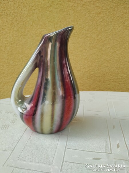 Applied art iridescent ceramic vase for sale!