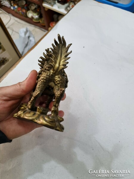 Oriental copper figurine