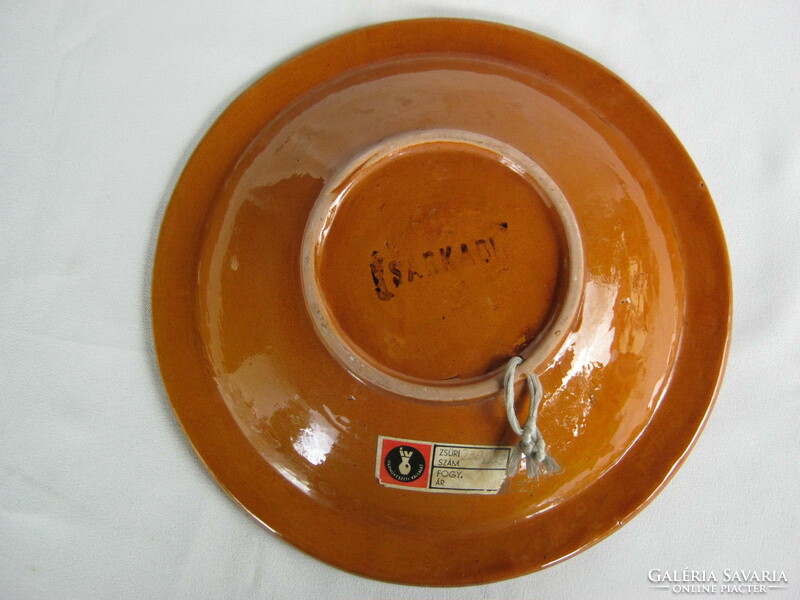 Juryed craftsman in sarcadic ceramic wall bowl