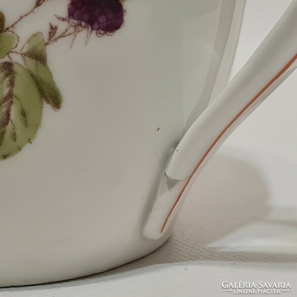 Porcelain mug with blackberry pattern (2209)