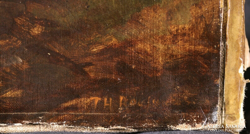 THEODORE  ROUSSEAU  ( 1812 - 1867 )  - gyönyörű eredeti tájkép!