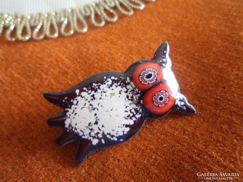 Fire enamel owl bross_demandy piece!