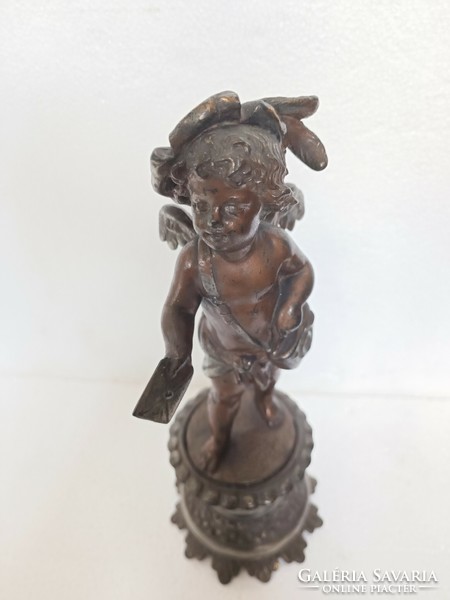 Beautiful statue of antique french postman angel cupid