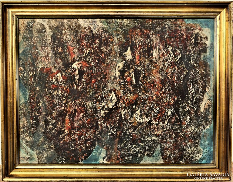 Jenő Keleti Id. (1920 - 1998) catharsis 1971 c. Picture gallery painting with original guarantee!