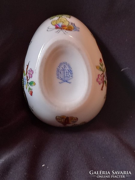 Herend flower patterned eggs (hand painted, damaged)