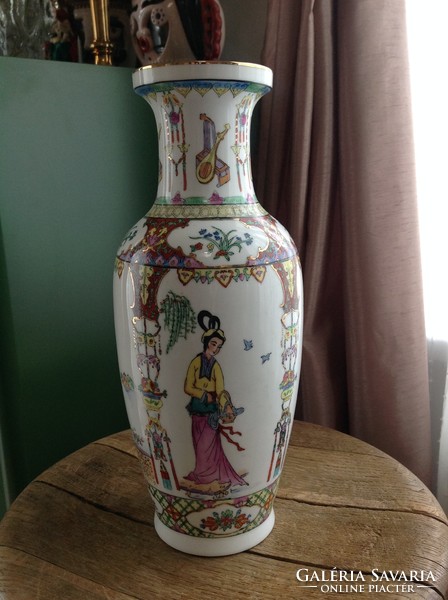 Régi kínai kézzel festett porcelán váza