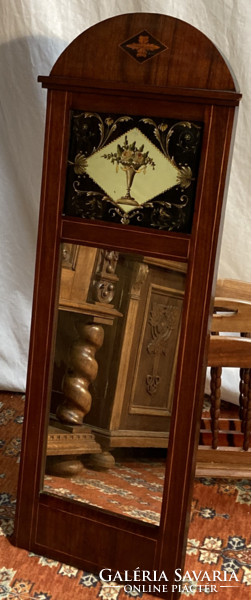 Antique pillar mirror