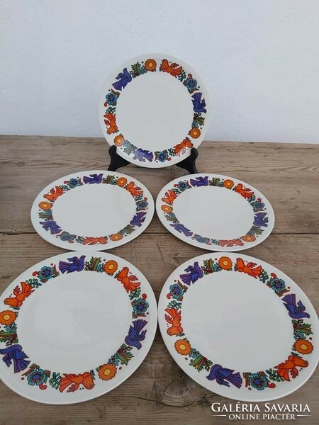 Gyönyörű Villeroy & Boch Acapulco madaras galambos tányérkészlet tányér lapos Gyűjtői