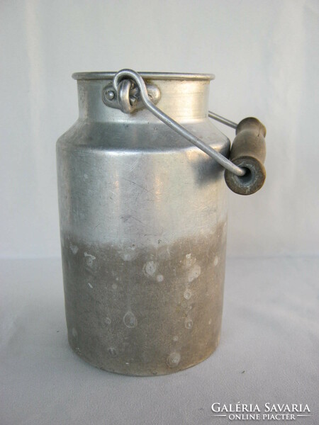 Retro aluminum jug with milk jug