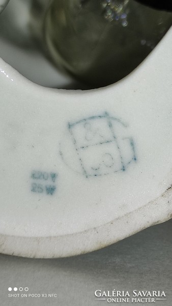 Antik GH & Co. német porcelán bagoly pár parfümlámpa asztali illatlámpa aromalámpa