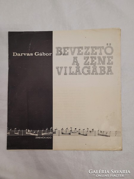 Gábor Darvas: introduction to the world of music, music publisher