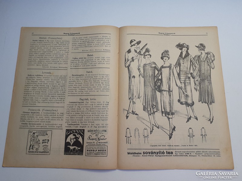 Old newspaper 1925 Bulletin of Hungarian women ladies