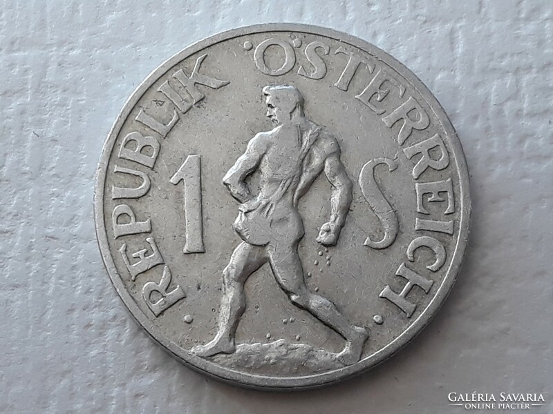 1 Schilling 1946 érme - 1 Osztrák schilling Republik Österreich 1946 külföldi pénzérme