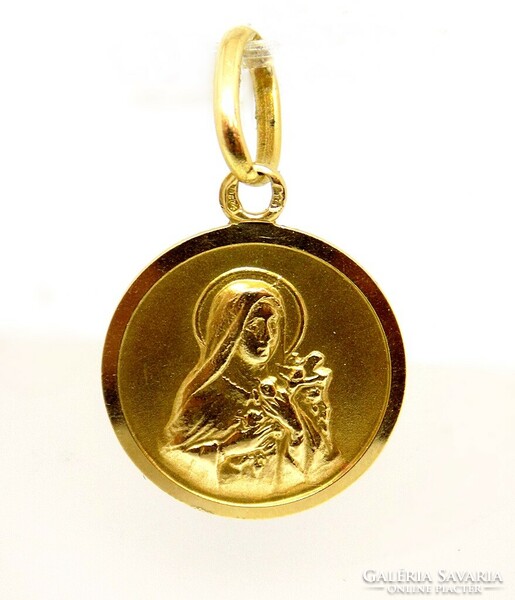 Gold Mary Card Medal (zal-au101737)