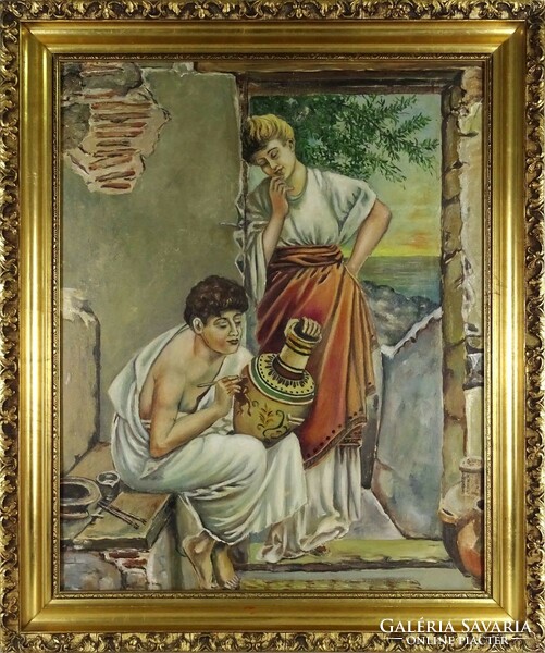 1I780 xx. Century painter: Greek potter
