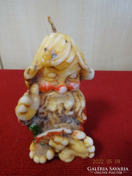 Decorative candle figure, height 10 cm. Playing elf. He has! Jókai.