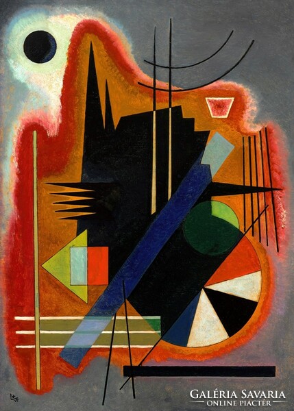 Kandinsky - a few spikes - on a canvas reprint blindfold