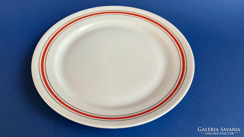 Great Plain flat plate with red gold striped big plate