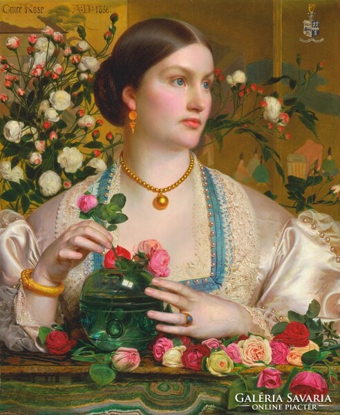 Frederick Sandys - Grace Rose - vászon reprint