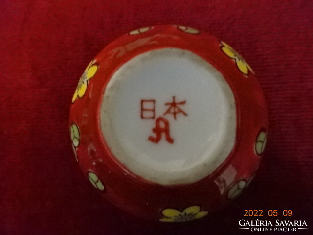 Japán porcelán, kézzel festett mini váza. Vanneki! Jókai.