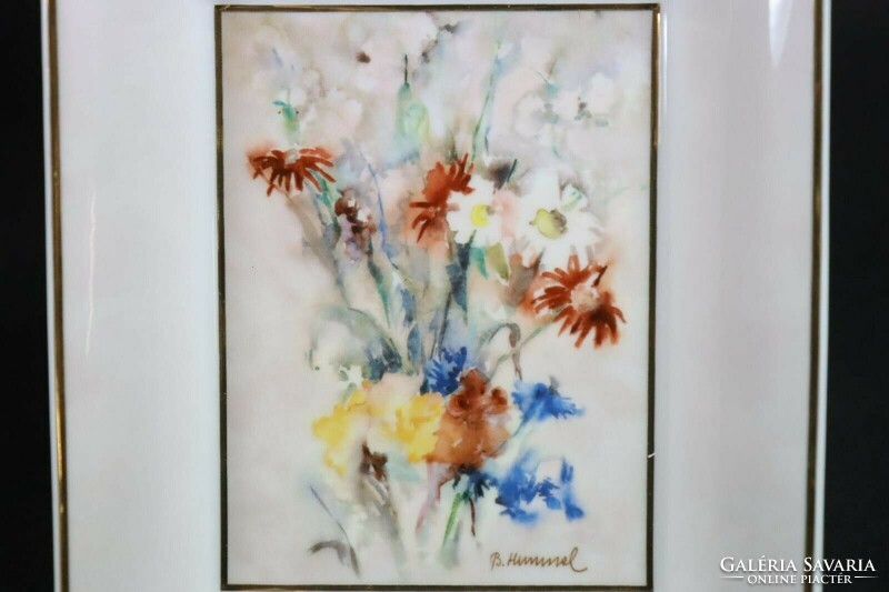 Goebel Berta Hummel Gallery - schaaltje Wild Flowers  Dísztányér új dobozos