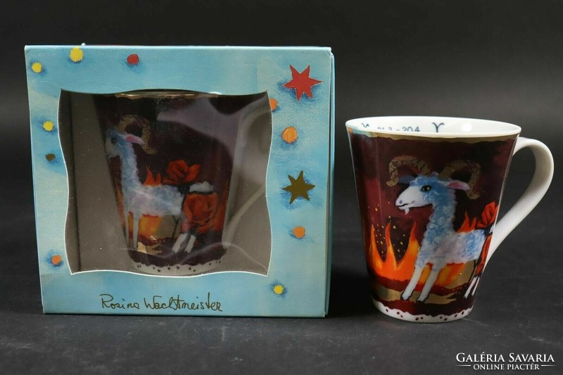 Goebel rosina wachtmeister mug glass - new boxed