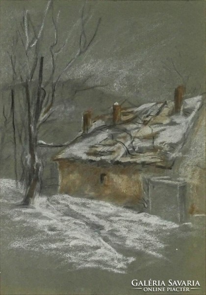 1I824 XX. századi festő : Téli tanya