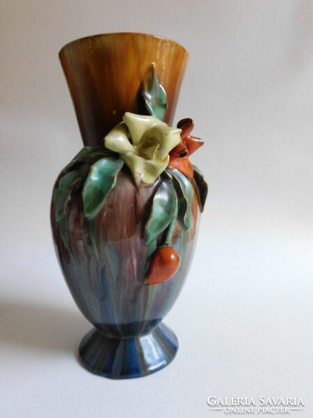 Komlós art deco kerámia váza 29 cm