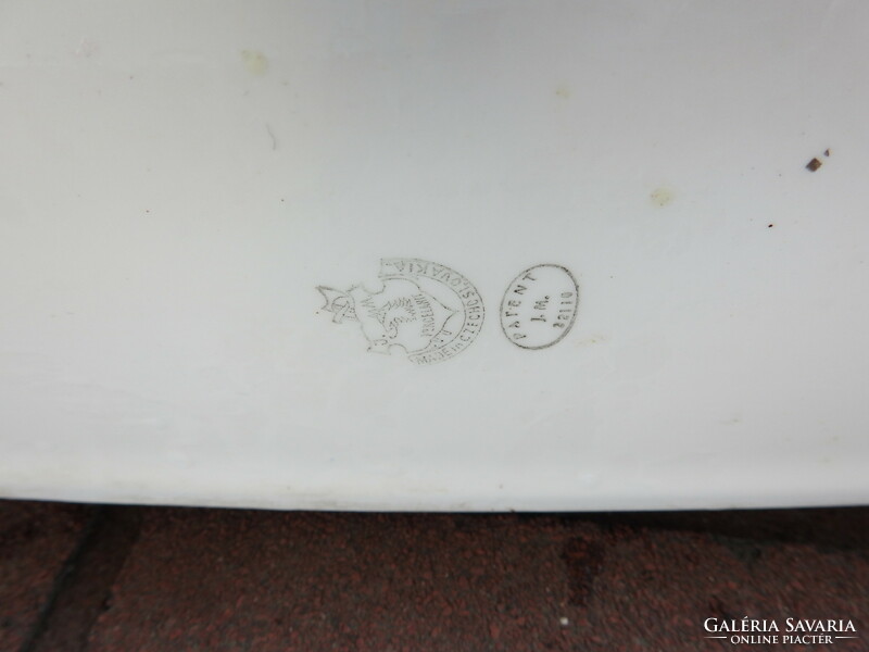 Antik csehszlovák fürdőszobai fali szappan / piperetartó porcelán - jelzett
