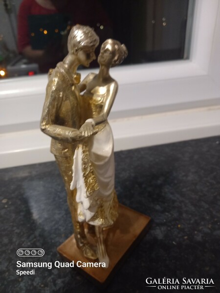Couple in love made of plaster